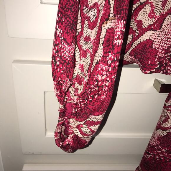 Parker Snakeskin Red Dress Small - Picture 5 of 5